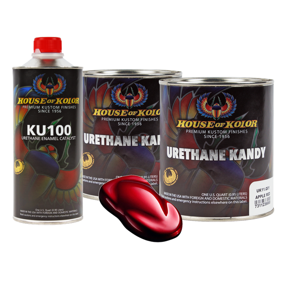 House of Kolor UK11 Apple Red Urethane Kandy Kolor Kit w/ Catalyst