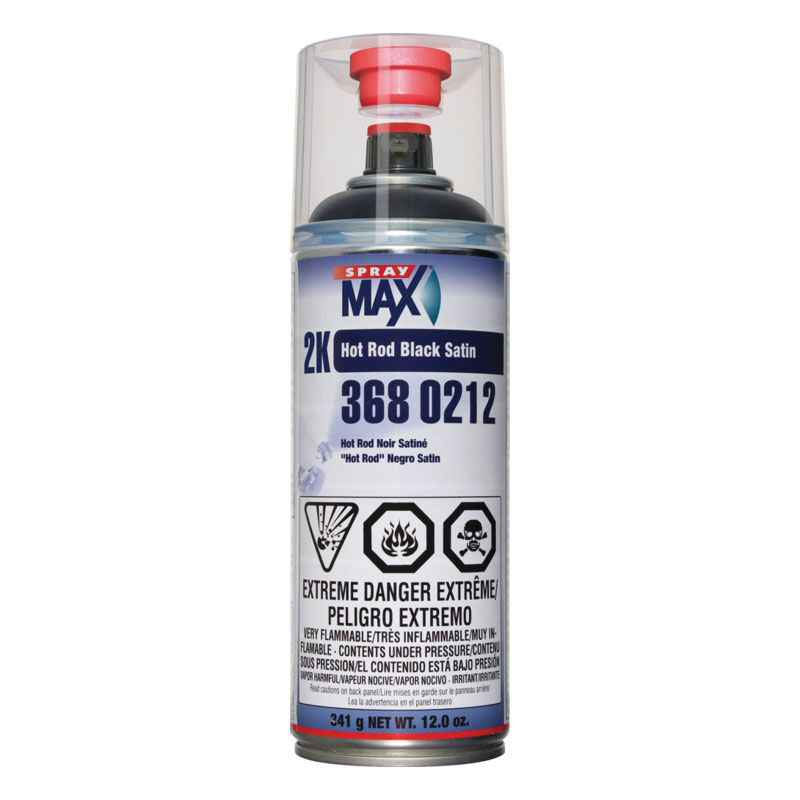 SprayMax 3680212 2K Hot Rod Satin Black Aerosol (12 oz.) | eBay