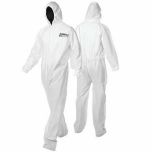 CLEAN Disposable Coverall White Nylon Elastic Waist (X-Large)