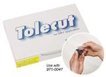 Tolecut Touch Up Yellow Stickon Dry Sanding Sheets Grade K-800 (25/Box)