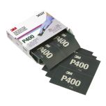 3M Hookit Flexible Abrasive Hand Sheet 270J P400 Grit 5.5 in x 6.8 in (25 Sheets)