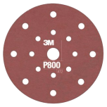3M 34802 Flexible Dust Free Hook & Loop P800 Grit 6 in. Sanding Disc (25/Pack)