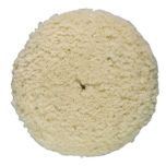 White Wool Heavy Cutting Hook & Loop Pad (9in.)