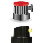 SprayMax 3746213 Black/Yellow FillClean Nozzle for 1K 2K FillClean Aerosols 15ct