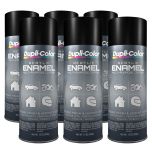 Dupli-Color DA1603 Acrylic Enamel Semi-Gloss Black Spray Paint 12 oz (6 Pack)