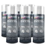 Dupli-Color DA1670 Acrylic Enamel Gloss White Spray Paint 12 oz (6 Pack)