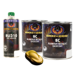House Of Kolor C2C-BC01 Solar Gold Metallic Basecoat 2 Quart Kit +Fast Reducer