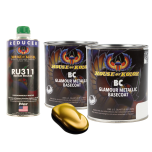 House Of Kolor C2C-BC01 Solar Gold Metallic Basecoat 2 Quart Kit + Med Reducer