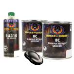 House Of Kolor C2C-BC03 Galaxy Gray Metallic Basecoat 2 Quart Kit +Fast Reducer