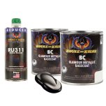 House Of Kolor C2C-BC03 Galaxy Gray Metallic Basecoat 2 Quart Kit + Med Reducer