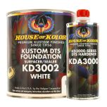Kustom DTS Foundation White Surfacer Sealer Kit w/ Hardener (Gallon)