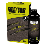 U-POL Raptor 1 Liter Black Urethane Spray-On Truck Bed Liner Kit 