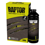 U-POL Raptor 1 Liter Tintable Urethane Spray-On Truck Bed Liner Kit 