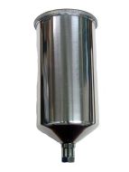 Transtar 6630 Spray Cup with Lid 125 cc Capacity Aluminum for HVLP Spray Guns