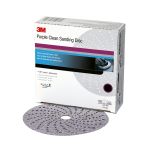 3M Purple Clean Sanding Hookit Disc 334U 6 inch P600 Grit (50 Discs/Box)
