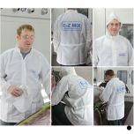 White Carbon Fiber Thread Lab Coat w/ Detachable Hood (XX-Large)