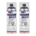 SprayMax 3680102 Satin Black 1K Trim Paint Aerosol 10.5 oz (2 Pack)