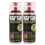 Raptor 2K Flame Red Spray-On Truck Bedliner Aerosol 2 Pack (13.2 oz)