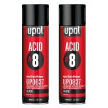 U-POL 837 Acid #8 Black 1K Etch Primer 450 mL (2 Pack)
