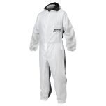 CLEAN Reusable Coverall White Nylon Front/Cotton Back (X-Large)