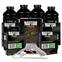 U-POL Light Green 4L Raptor Truck Bed Liner Kit with Gun