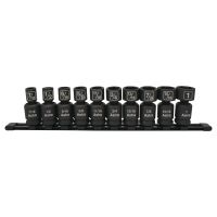 Astro Pneumatic 78240 10-Piece 1/2" Drive Nano Pinless Universal Impact Sockets