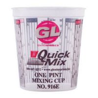 GL Enterprises Coster 916 Quick Mix 16 oz. Measurement Mixing Cups (100 ct)