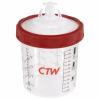 CTW CS-90 90mL/3oz Disposable Spray Cup Paint System 190 Micron (50 ct)