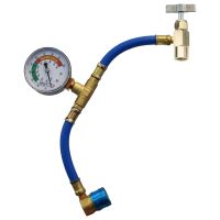 FJC 6037 R-134A U-Charge Hose With Coupler And Gauge For Self-Sealing Cans