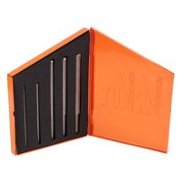 KnKut 5KK9-LH 5 Piece Carbide Tipped Hard Steel Left Hand Drill Bit Set