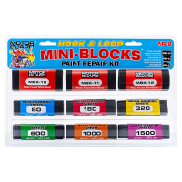 Motor Guard AP-8 Hook and Loop Sanding Mini-Block Paint Repair Kit (3 Blocks)