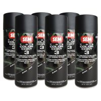 SEM 87093 Color Coat 3 Black Flexible Coating 12 oz. (6 Pack)