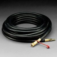 3M 07011 Straight Supplied 3/8 in. x 50 ft Black Rubber Air Respirator Hose