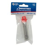 1/8 in. Double-ended High Speed Steel Stubby Drill Bits - Carded (12 Bits)
