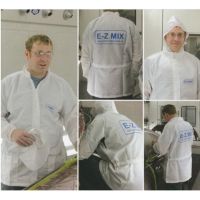 White Carbon Fiber Thread Lab Coat w/ Detachable Hood (Large)