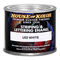 White Striping And Lettering Enamel (4 oz.)