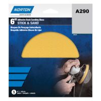 A290 Series Stick and Sand Sanding Disc 6 in P400 Grit PSA (5 ct)