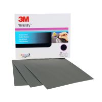 3M Wetordry Abrasive Sheet 2000 Grit 9 in x 11 in (50 sheets)
