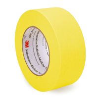 3M Automotive Refinish Yellow Masking Tape 48 mm (1 Case/24 Rolls)