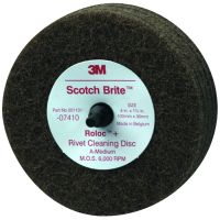 Scotch-Brite Rivet Cleaning Disc 4 inch x 1 1/4 inch Medium