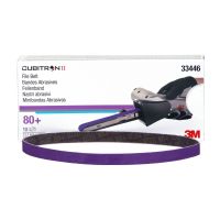 3M 33446 Cubitron II Purple 1/2 in. x 18 in. 80 Grit File Sanding Belt (10 ct)