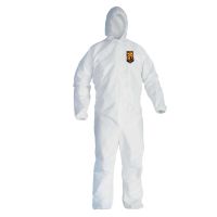 KleenGuard 41507 A45 Series White Coveralls (2X-Large)