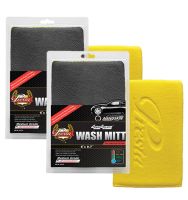 NANOSKIN Yellow Medium AutoScrub Wash Mitt 9in. X 6in. (2 Pack)