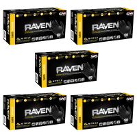 Raven Powder-Free Nitrile Medium Gloves 5 Pack (500 ct)