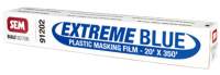 SEM 91202 Extreme Blue 20 ft x 350 ft Plastic Paint Overspray Masking Film