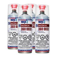 SprayMax 3680033 2K Epoxy Rust Cure Primer Gray 13.5 oz (4 Pack)
