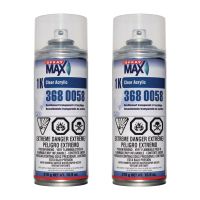 SprayMax 3680058 1K Acrylic Clear Coat 10.6 oz 1 Case (2 Cans)