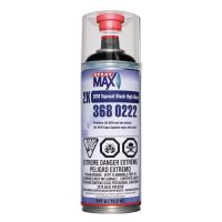 SprayMax 3680222 High Gloss Black 2K DTM Topcoat Aerosol (12.24 oz)