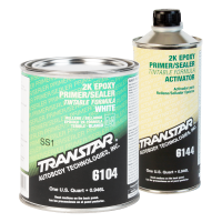 Transtar 6104 2K Epoxy White Primer Sealer/Groundcoat Kit w/ Activator (Quart)