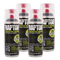 Raptor 2K Basalt Gray Spray-On Truck Bedliner Aerosol 4 Pack (13.2 oz)